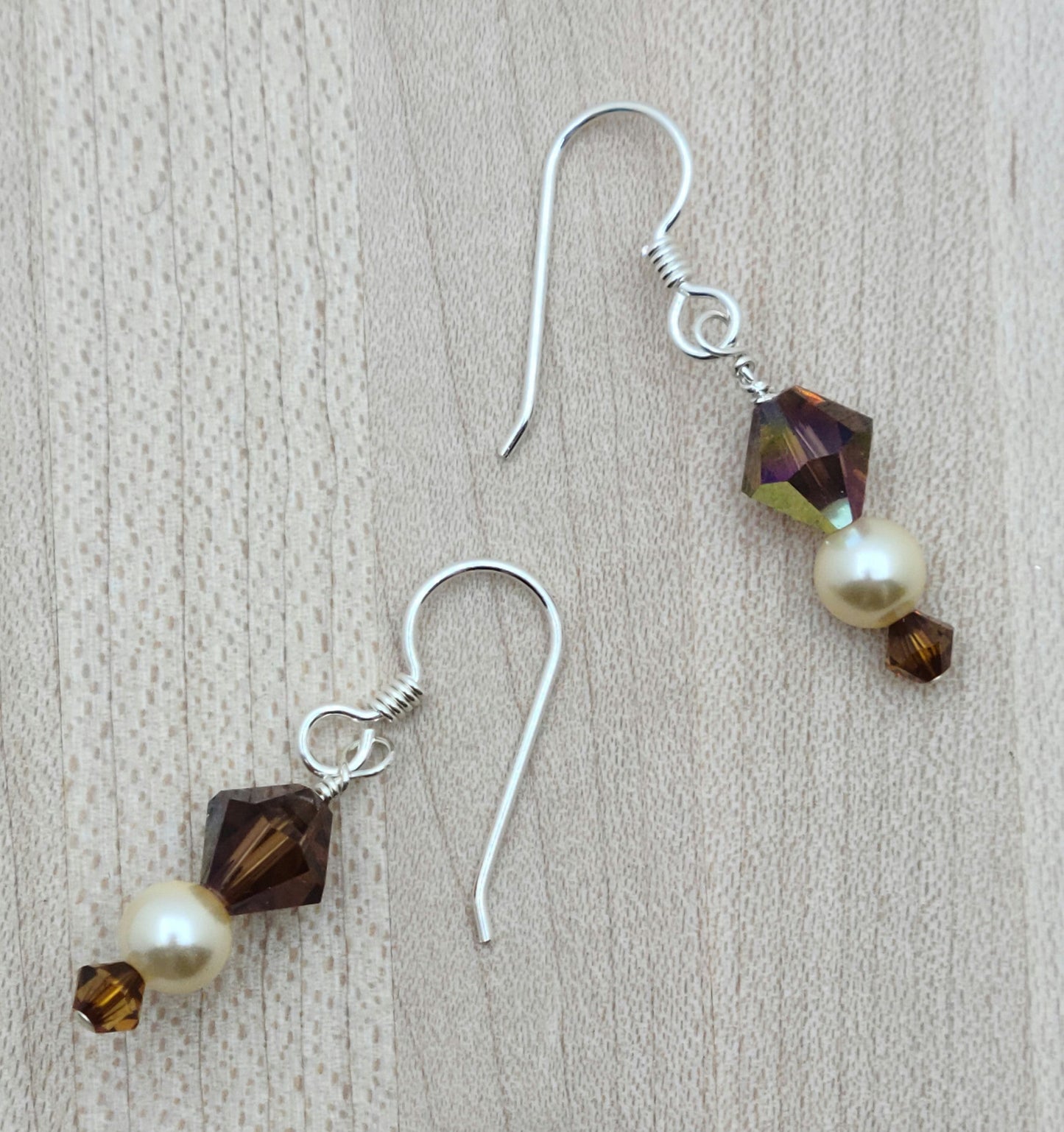 Topaz & Light Gold Earrings