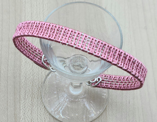 Woven Wire Deep Rose Bracelet