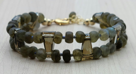 Labradorite & Crystal Bracelet