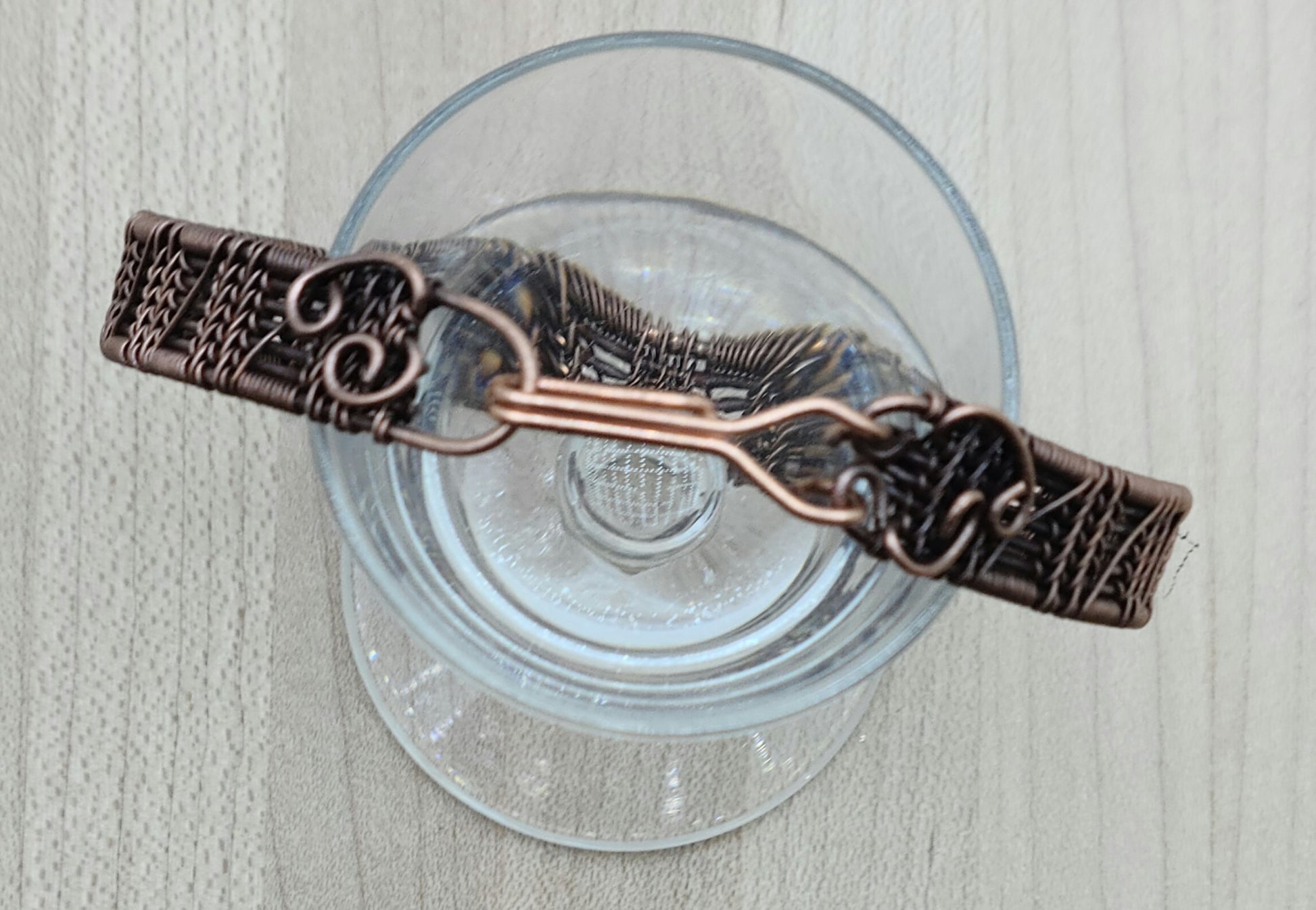 Woven Wire Brick 7 Wire Copper Bracelet