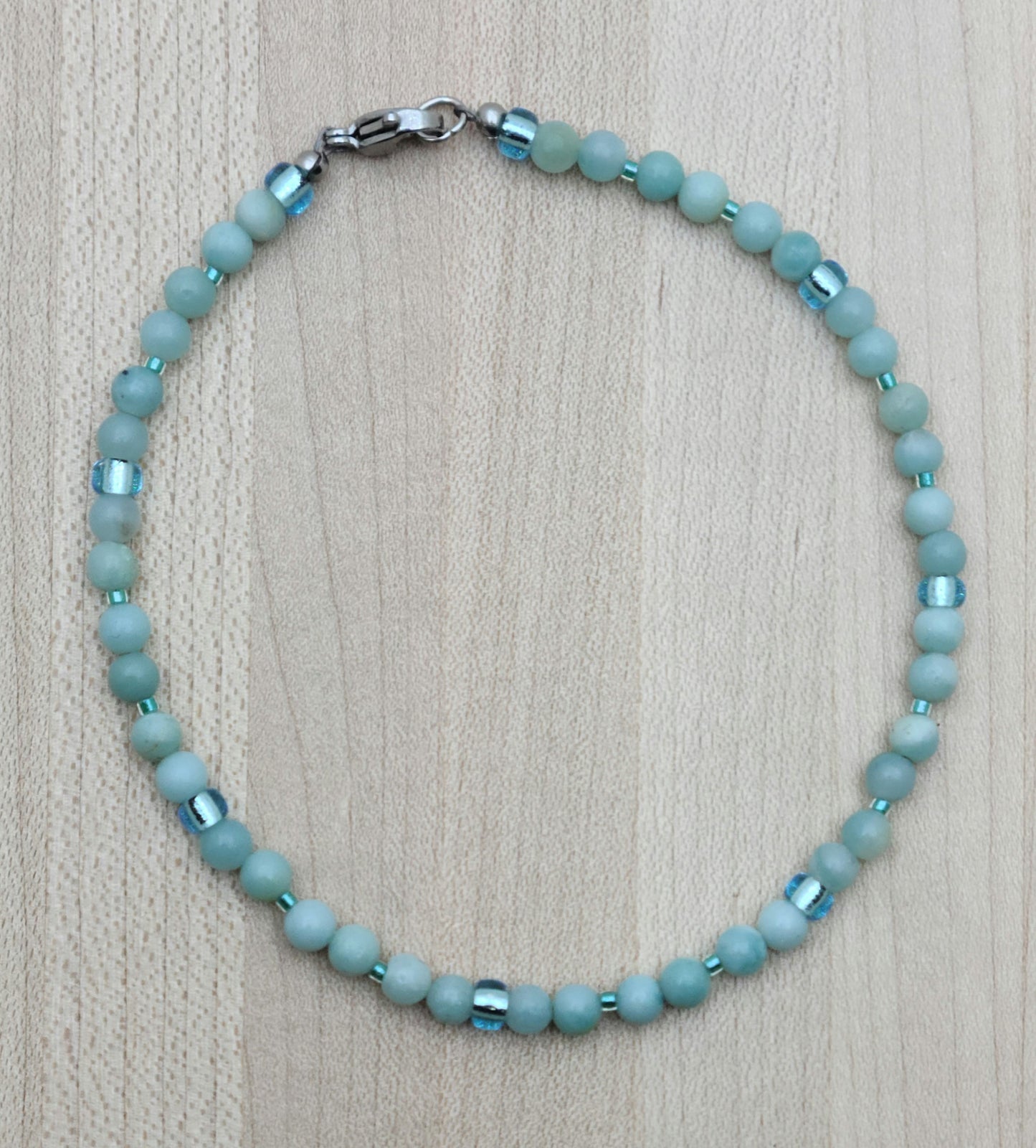 aqua Amazonite & Miyuki Anklet
