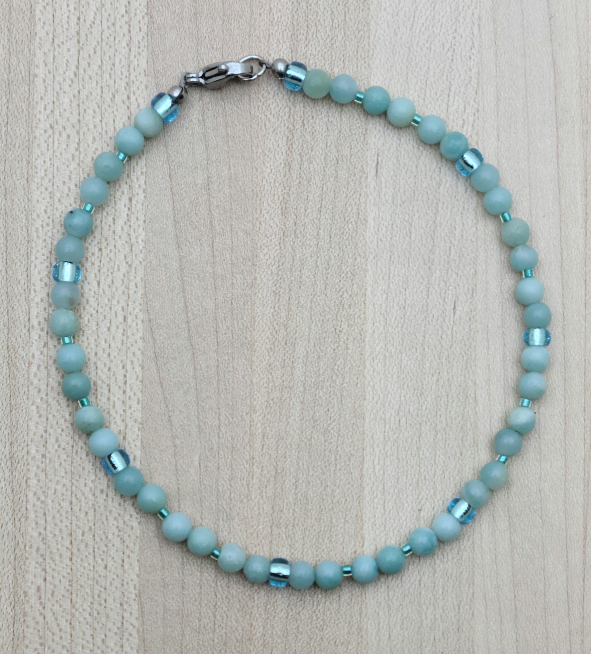 aqua Amazonite & Miyuki Anklet