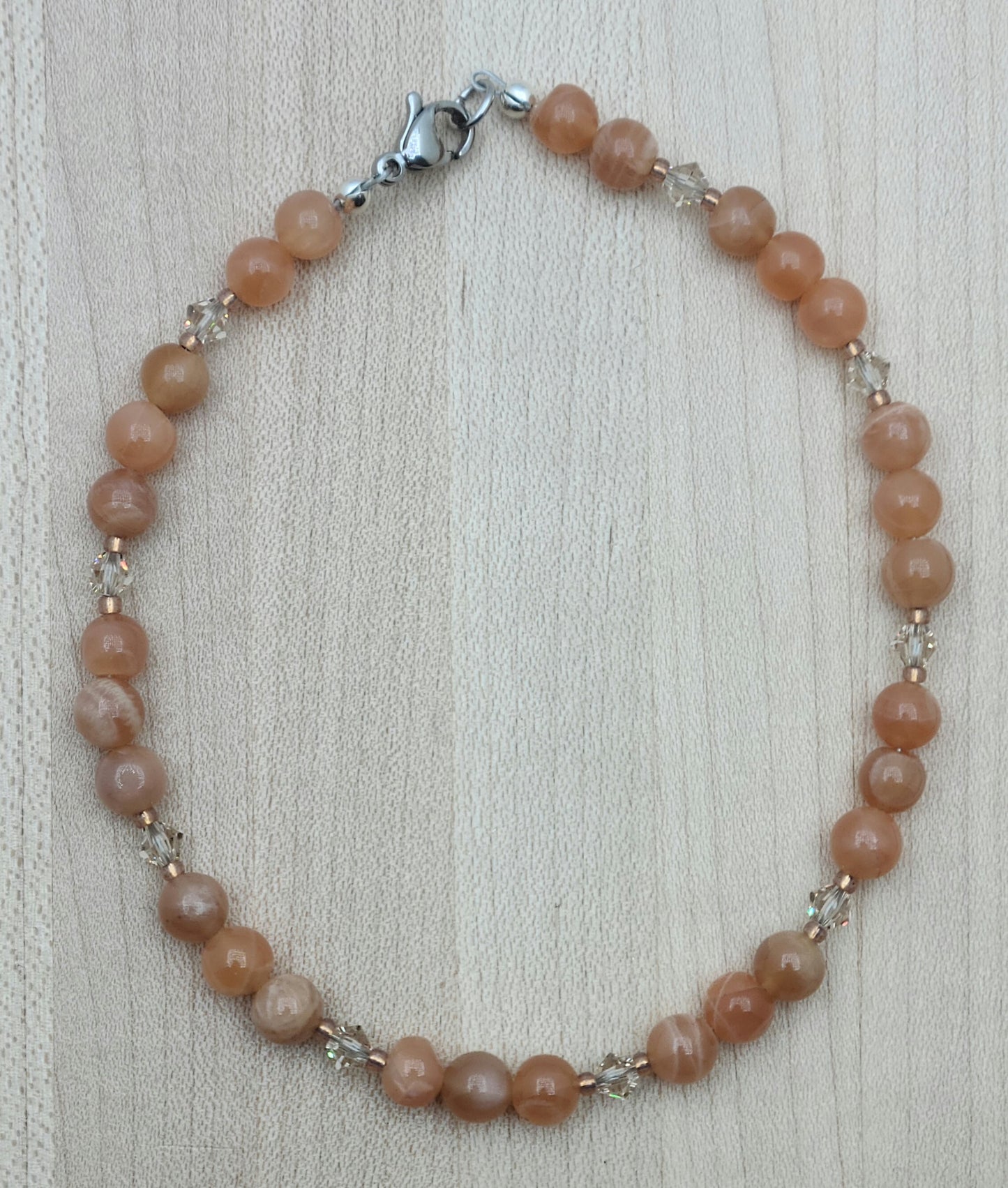 Moonstone & crystal Anklet