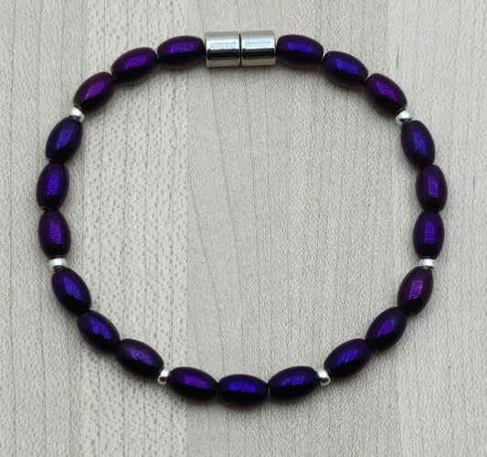 Metallic Purple Magnetic Bracelet