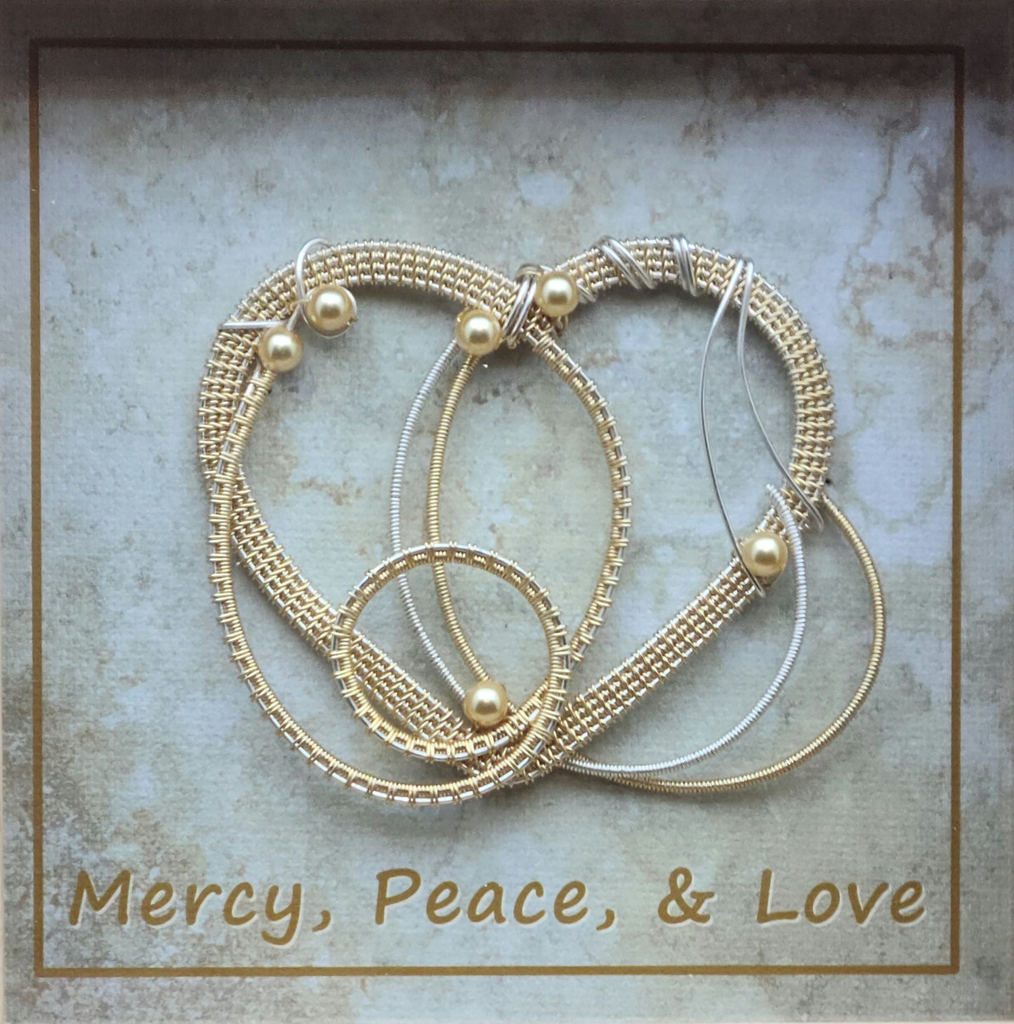Gold & Silver Heart Shadow Box
