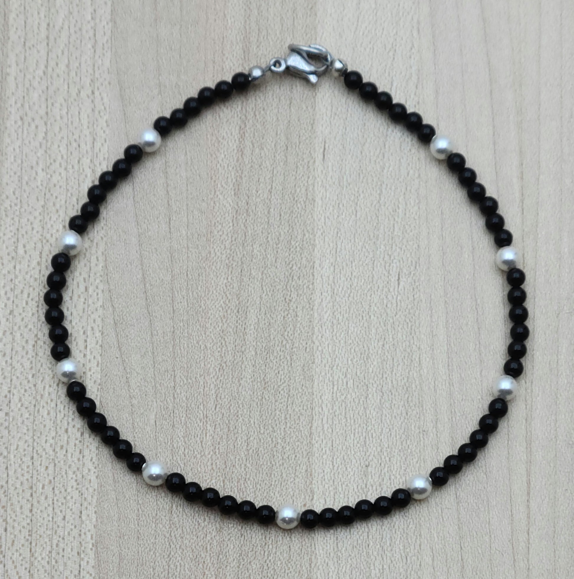 Black & White Anklet