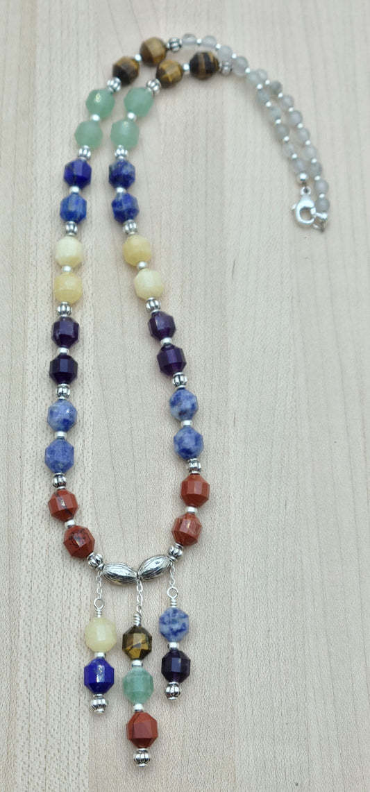 Chakra & Bloodstone Necklace
