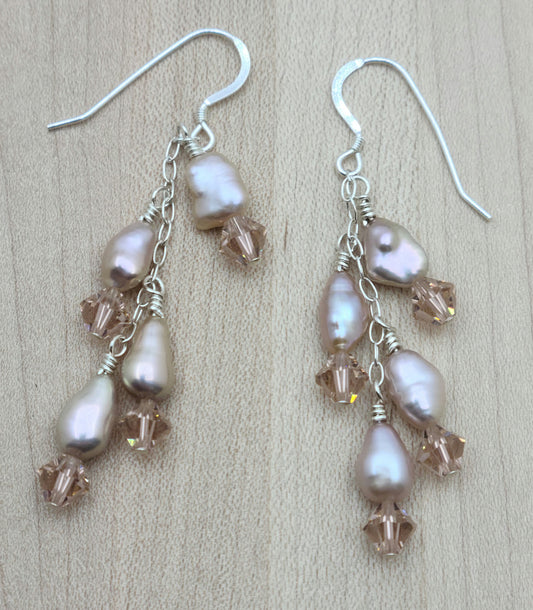 Keshi & Crystal Earrings
