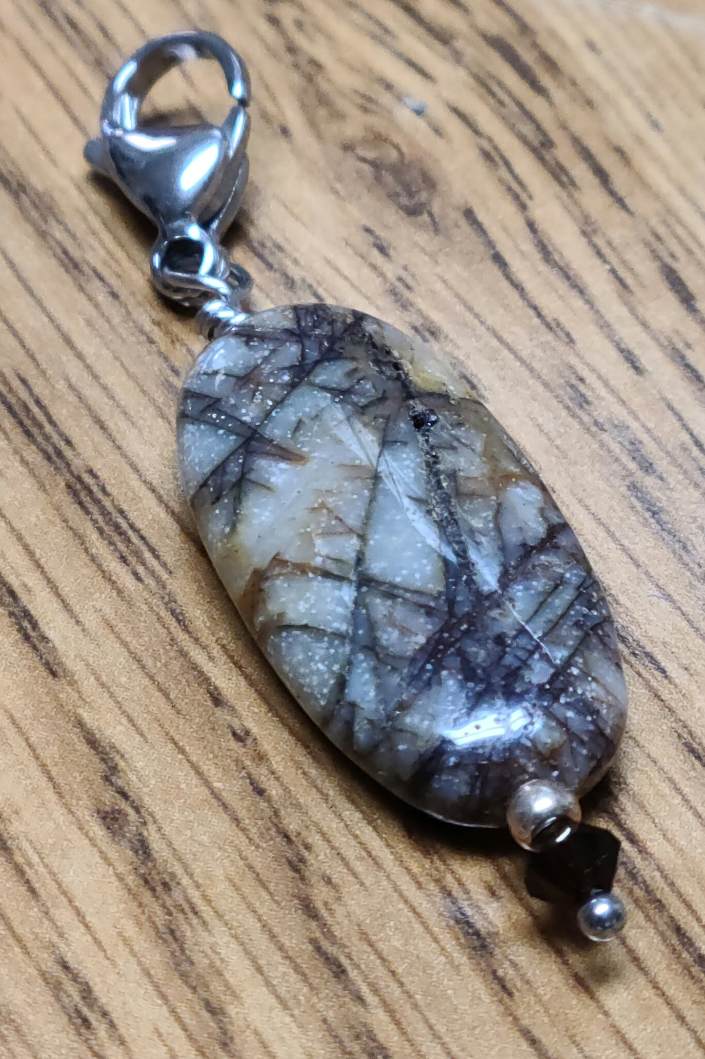 Fancy Zipper Pull - Red Creek Jasper