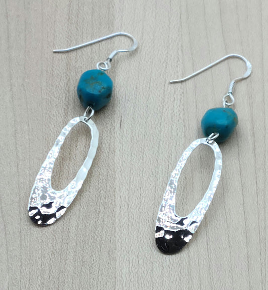 Sleeping Beauty Turquoise Earrings