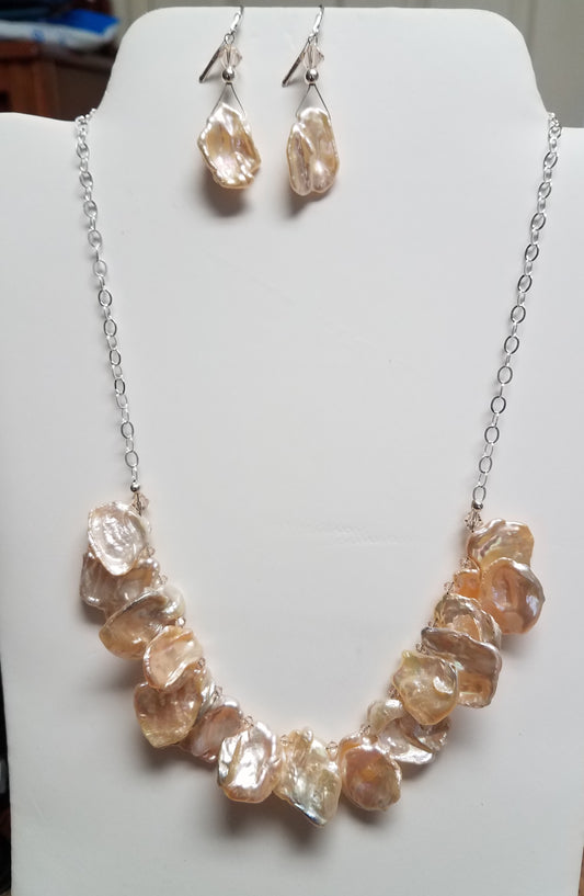 Silk-Keshi-Cornflake-Pearls-Necklace-Earrings-Crystals