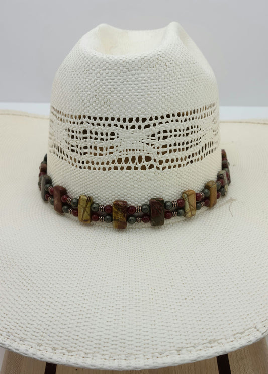 Hatband - Picasso Jasper, Pyrite, & Carnelian