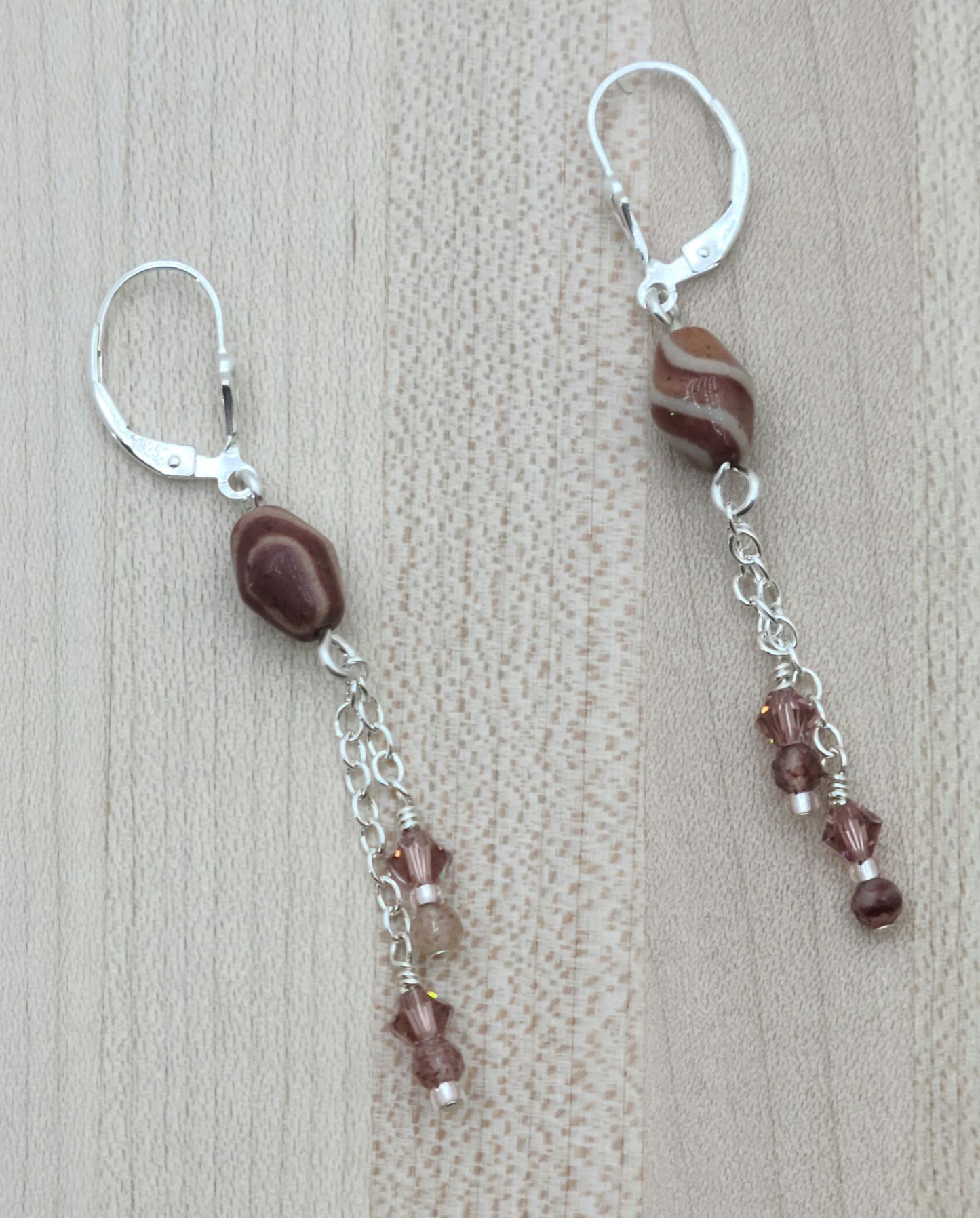 Arizona Peppermint Jasper Earrings