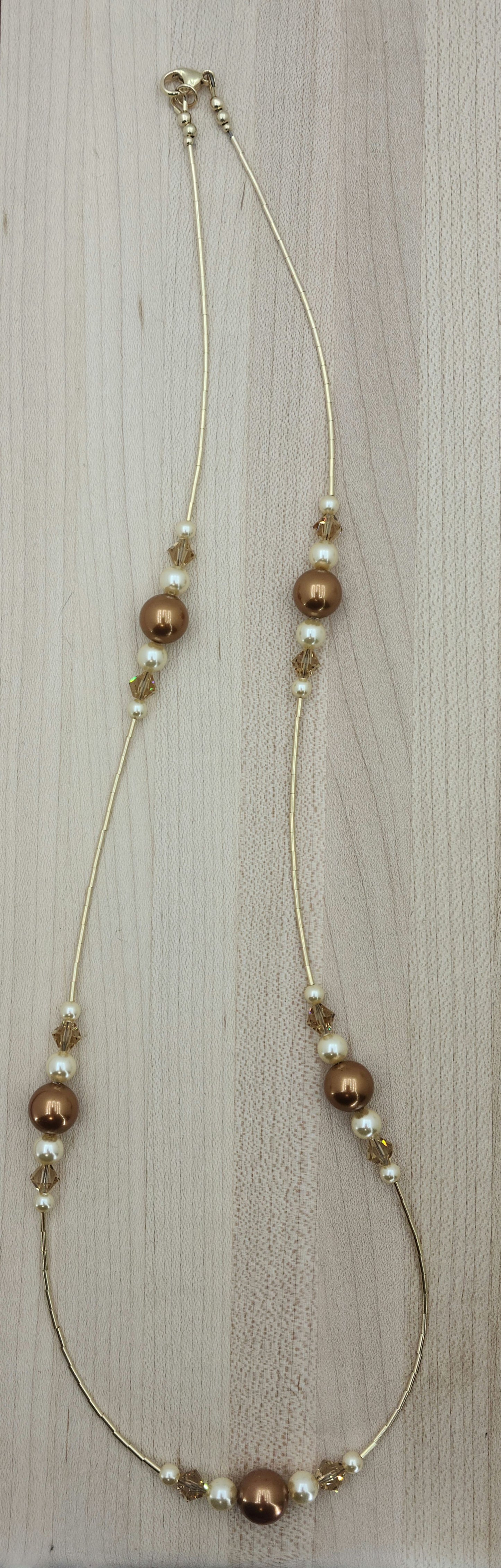 Copper & Topaz Crystal Necklace