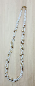 Luster & Gold Plaited Necklace