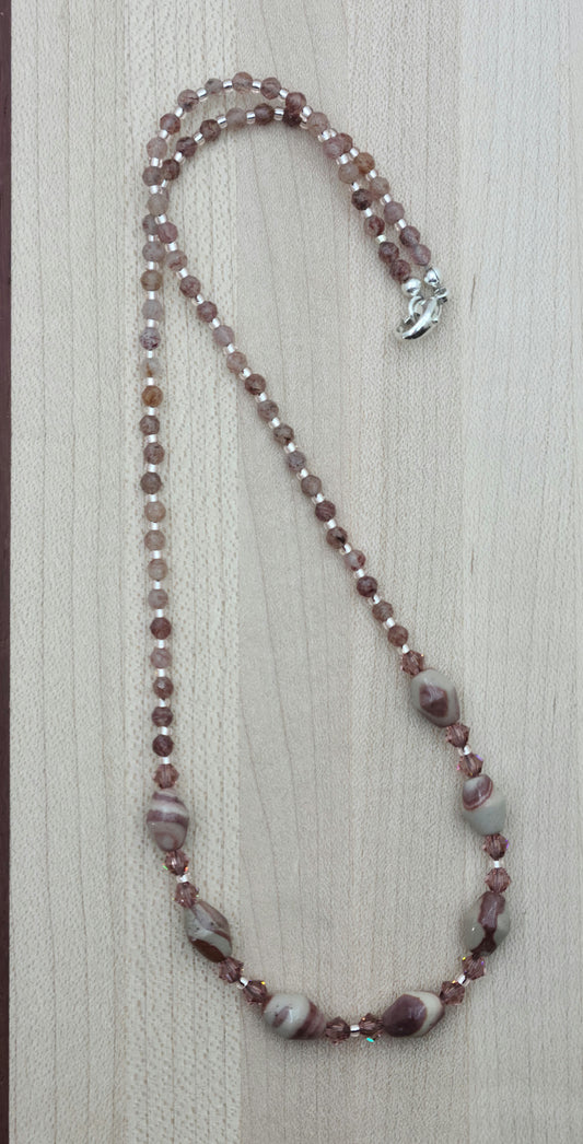 Arizona Peppermint Jasper Necklace