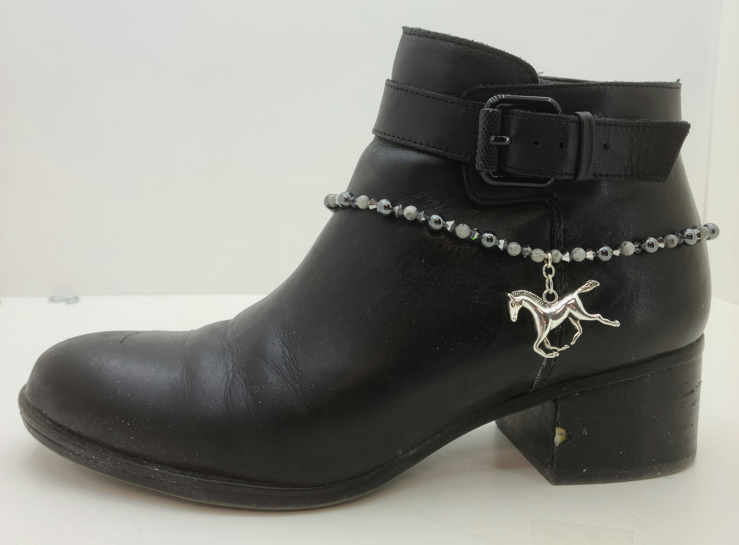 Horse & Hematite Boot Bling Bracelet
