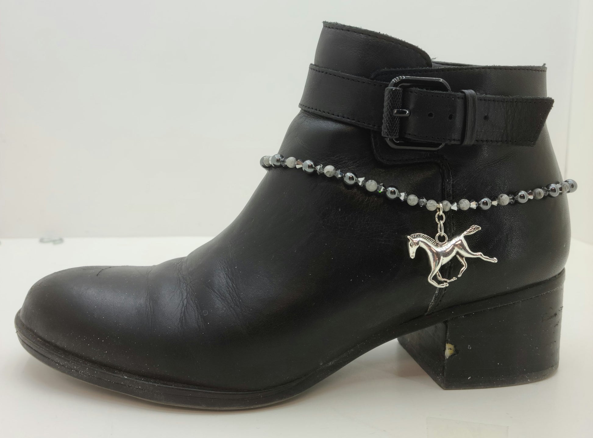 Horse & Hematite Boot Bling Bracelet