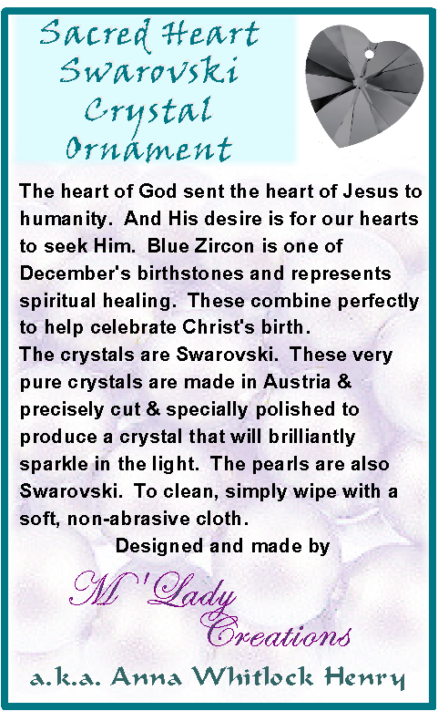 Swarovski-Heart-Ornament-Zircon-Blue-Turquoise-Grey-Crystal-Silver-Night-Christmas