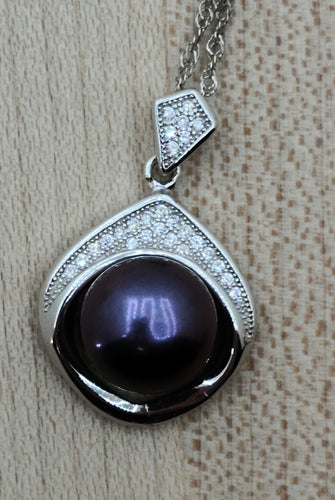 'Black' Pearl Necklace