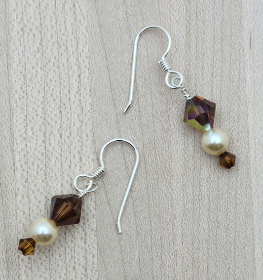 Topaz & Light Gold Earrings