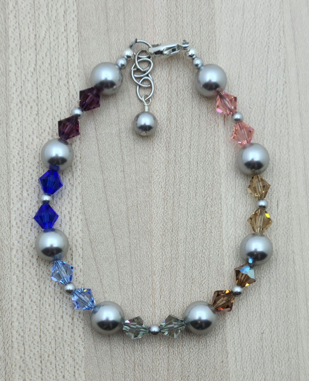 Chakra Colors Crystal Bracelet