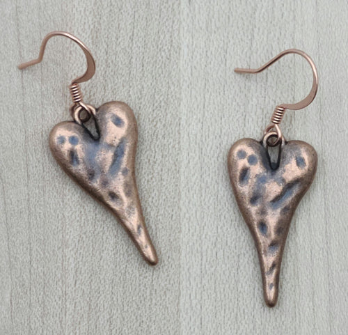 These puffy hammed look copper hearts are really cute!