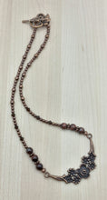 Antique Copper Flowers Necklace