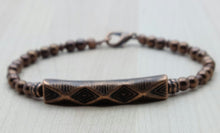 Antique Copper Tribal Design Bracelet