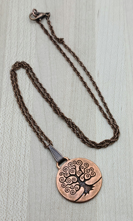 Copper Tree of Life Pendant