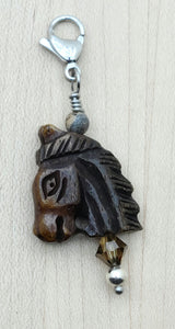 Zipper Pull - Carved Horse Head