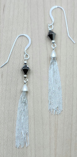 Crystal & Tassel Earrings