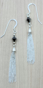 Crystal & Tassel Earrings