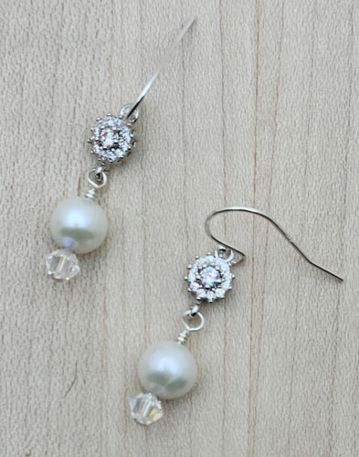 If you're looking for sweet, simple, freshwater pearls with a tiny bit of bling, these jewels are for you!