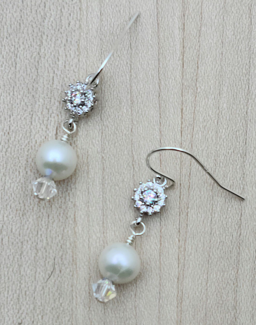 If you're looking for sweet, simple, freshwater pearls with a tiny bit of bling, these jewels are for you!