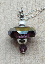 Lilac Crystal Pendant Necklace