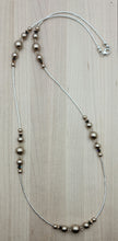 Bronze Crystal Pearl Necklace