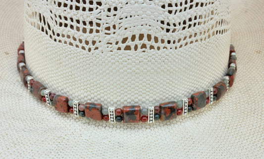 Poppy Jasper Hatband