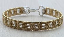 Woven Wire Gold over Silver Bracelet
