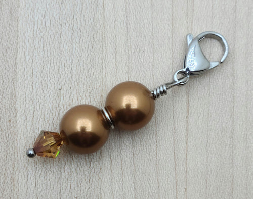 Zipper Pull - Copper Crystal