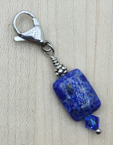 Zipper Pull - Speckled Denim Lapis