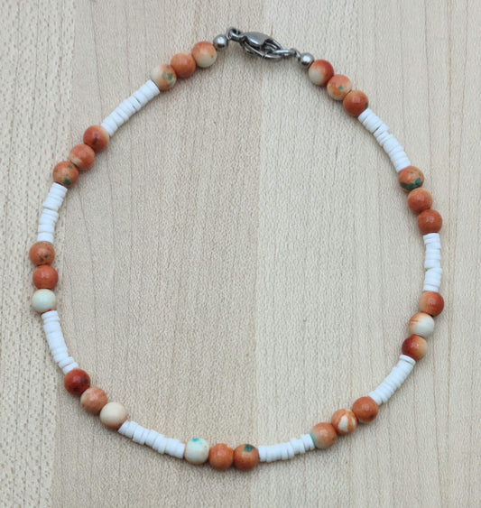Coral & Shell Anklet