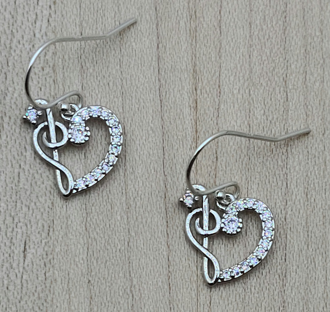 Clef Heart Earrings