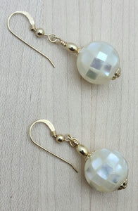 Mother of Pearl Mosaic Earrings