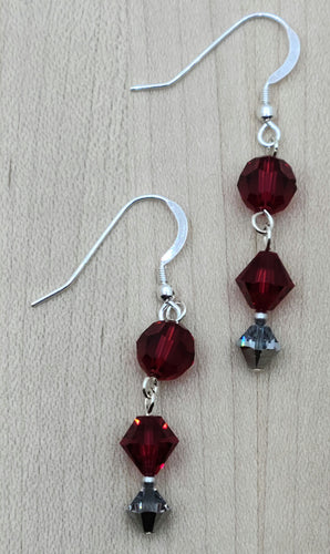 Add a touch of glamour to your outfit with our Scarlet Crystal Earrings.