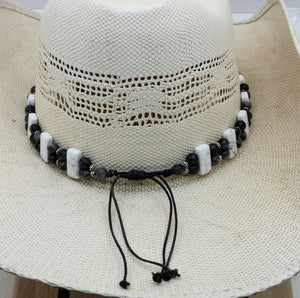 Hatband - Howlite & Black Labradorite