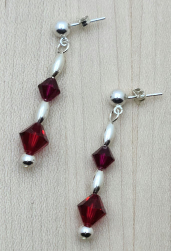 Scarlet Column Earrings