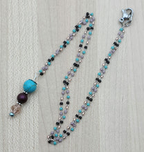 Turquoise Howlite & Elderberry Necklace