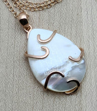 Mother of Pearl with Rose Gold Necklace