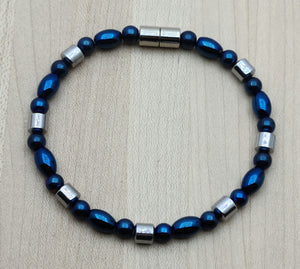 Metallic Blue Magnetic Bracelet